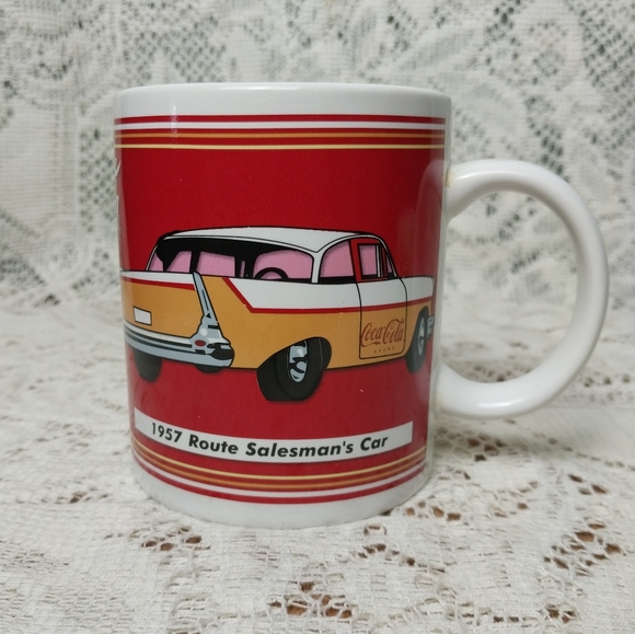 Coca Cola Mug 1957 Chevrolet Route Salesman's Car Coffee Mug Chevy 2002 - Picture 3 of 5